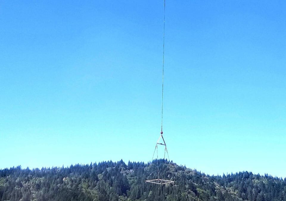 Helicopter move to Remote CA Cell Tower Location