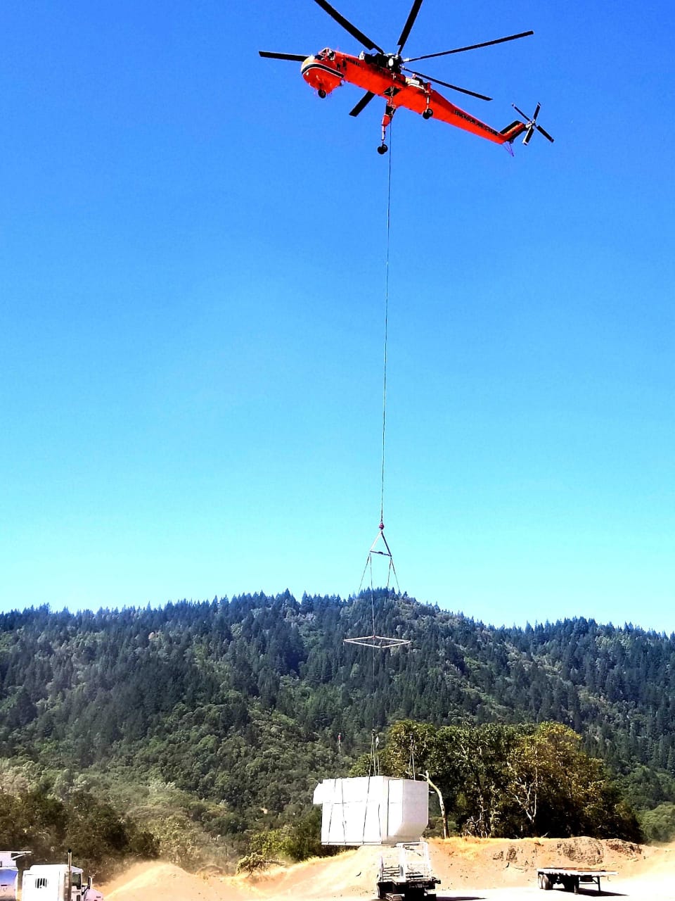 Helicopter move to Remote CA Cell Tower Location